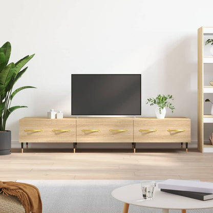 Mobile Porta TV Rovere Sonoma 150x36x30 cm in Legno Multistrato - homemem39