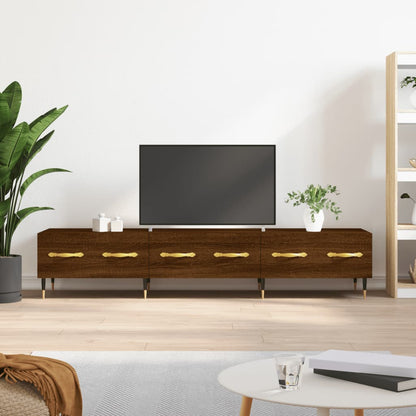 Mobile Porta TV Rovere Marrone 150x36x30cm in Legno Multistrato - homemem39