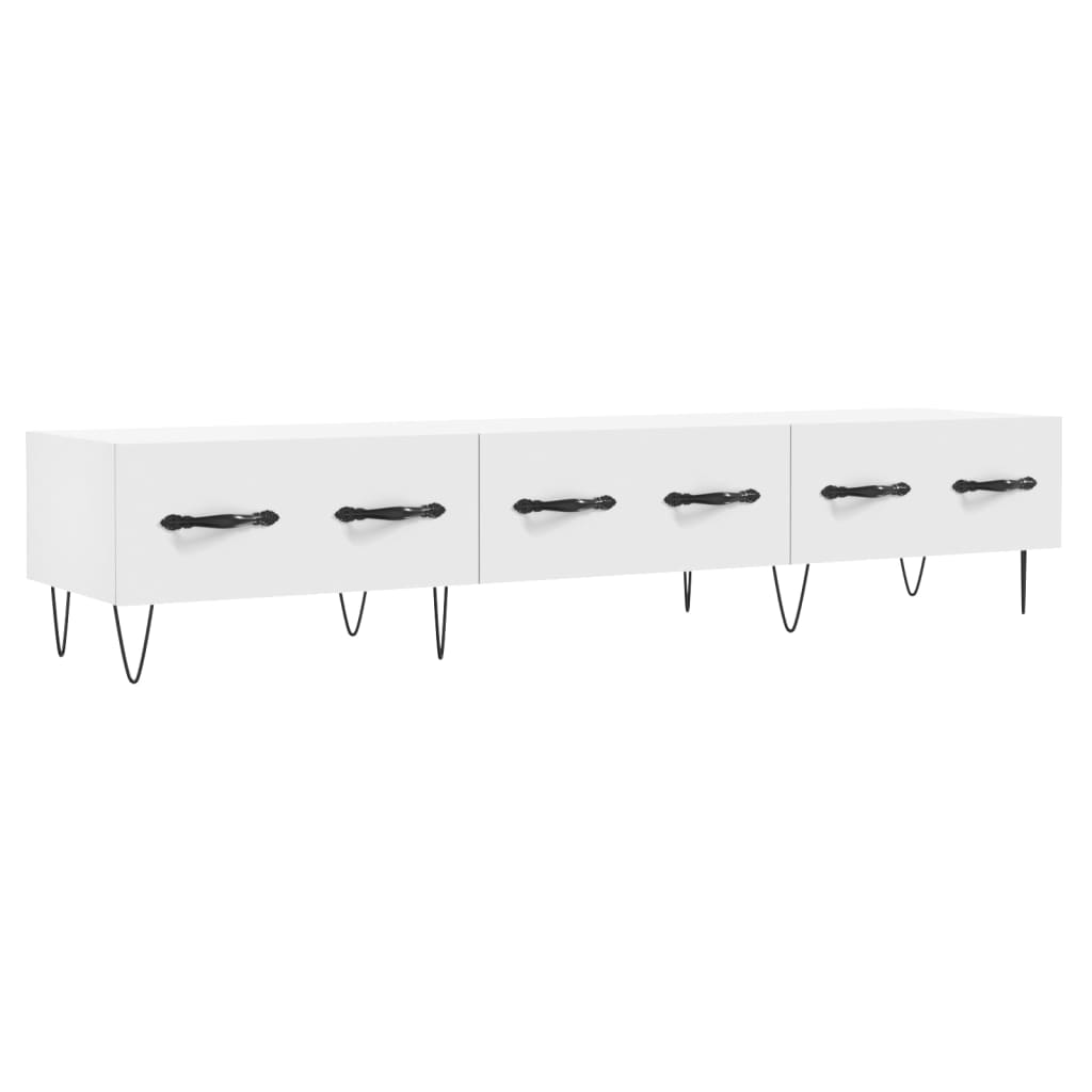 Mobile Porta TV Bianco 150x36x30 cm in Legno Multistrato - homemem39