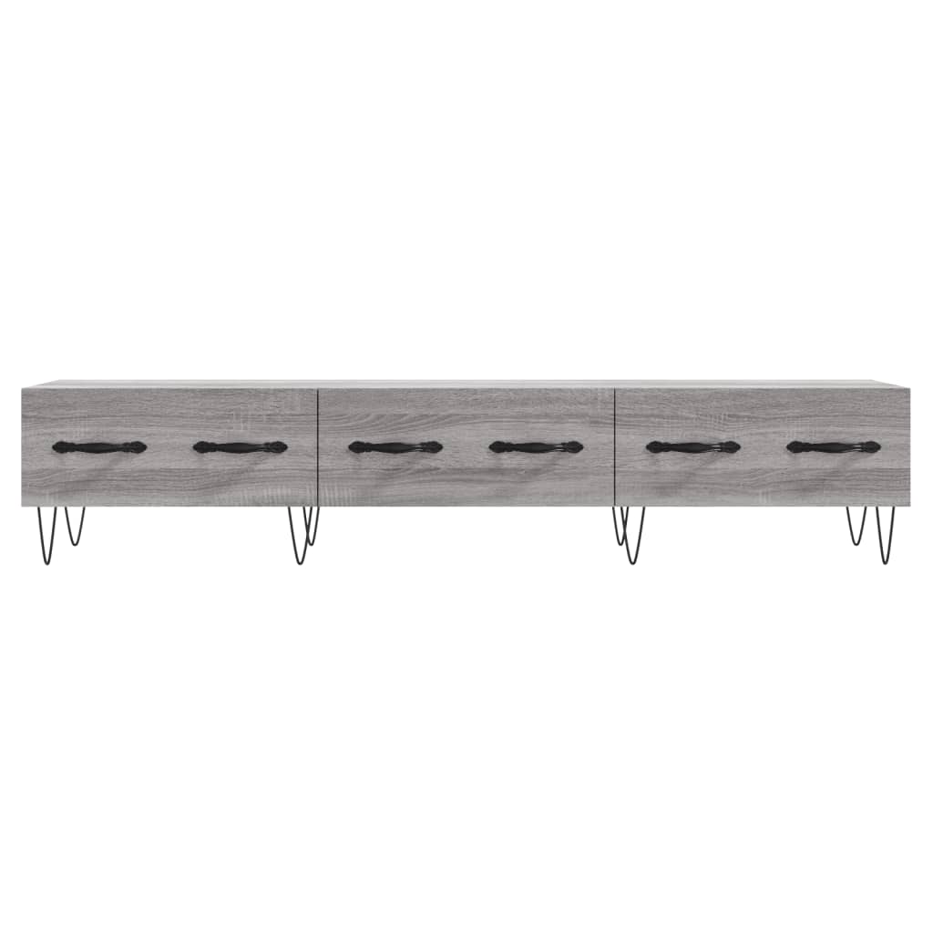 Mobile Porta TV Grigio Sonoma 150x36x30 cm in Legno Multistrato - homemem39