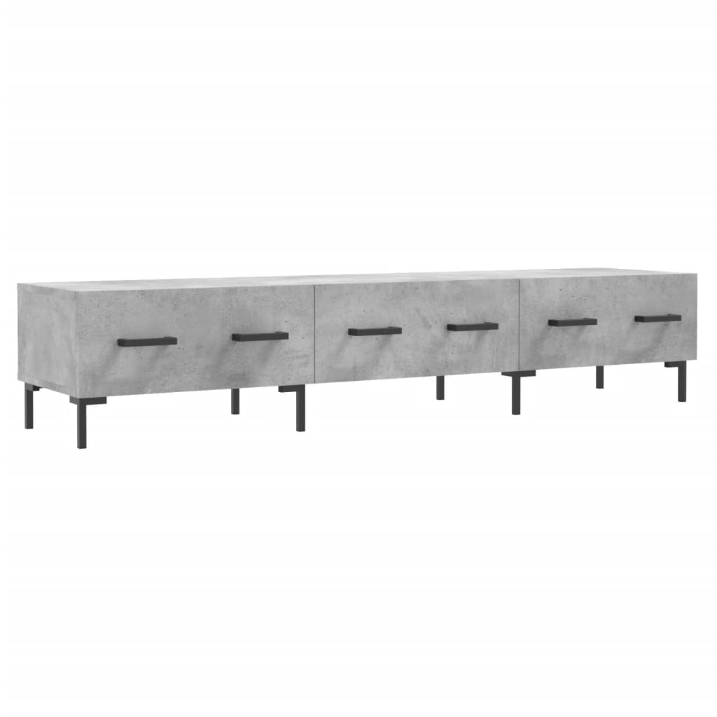 Mobile Porta TV Grigio Cemento 150x36x30 cm Legno Multistrato - homemem39