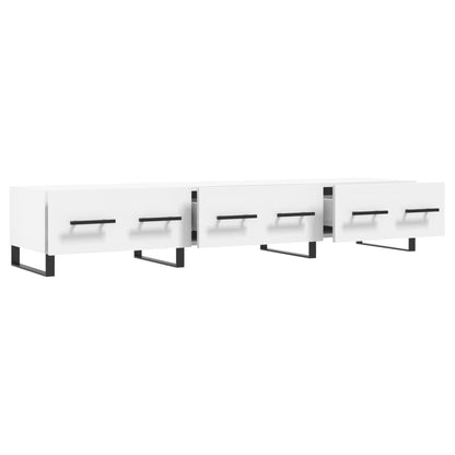 Mobile Porta TV Bianco 150x36x30 cm in Legno Multistrato - homemem39