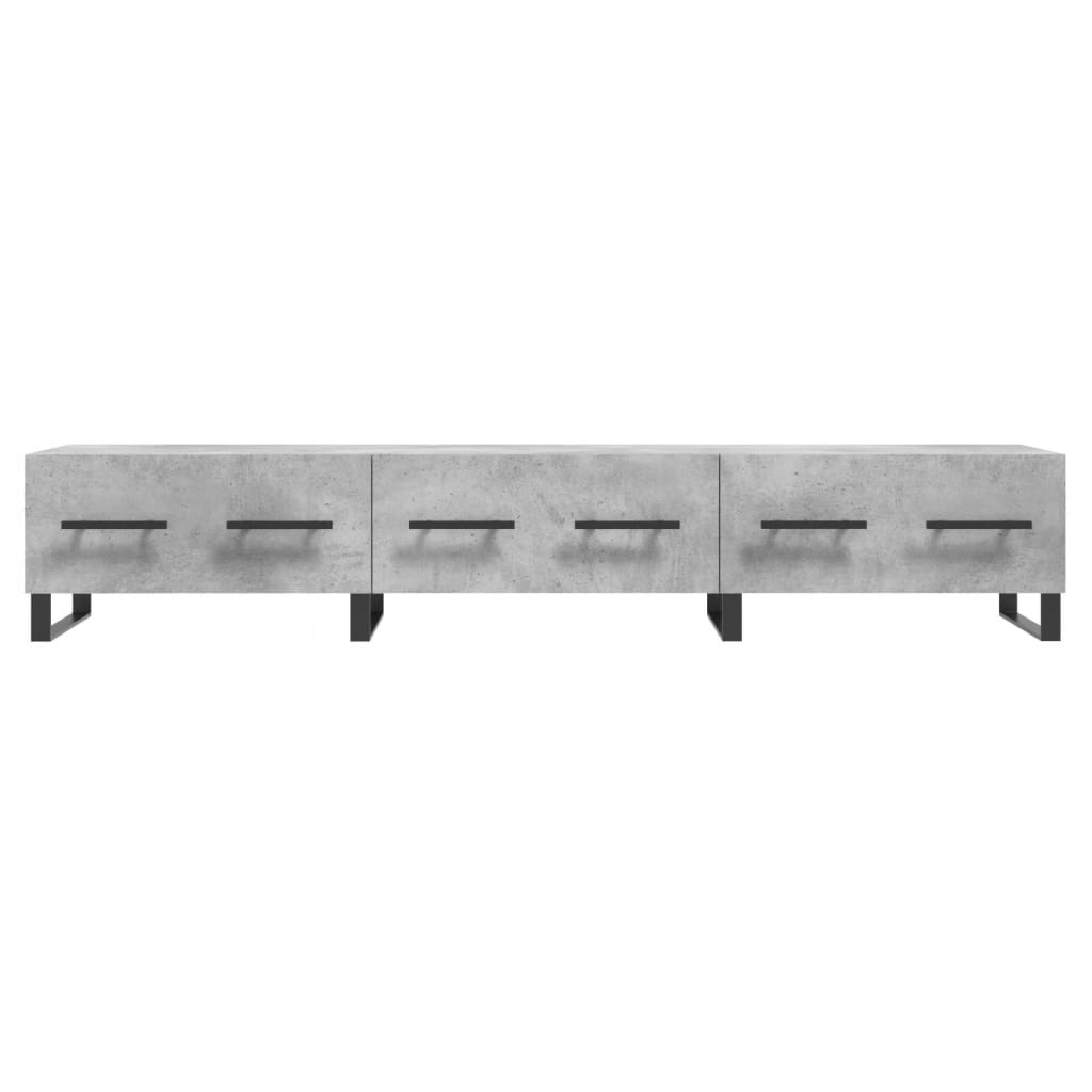 Mobile Porta TV Grigio Cemento 150x36x30 cm Legno Multistrato - homemem39