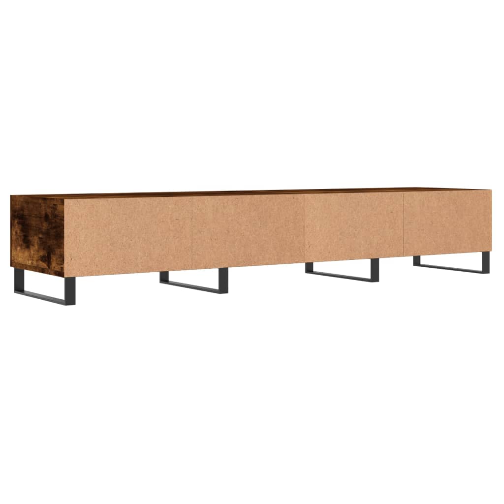 Mobile Porta TV Rovere Fumo 150x36x30 cm in Legno Multistrato - homemem39