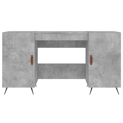 Scrivania Grigio Cemento 140x50x75 cm in Legno Multistrato - homemem39