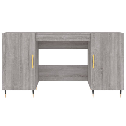 Scrivania Grigio Sonoma 140x50x75 cm in Legno Multistrato - homemem39