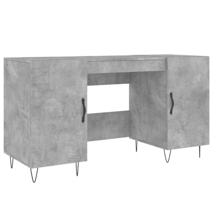 Scrivania Grigio Cemento 140x50x75 cm in Legno Multistrato - homemem39