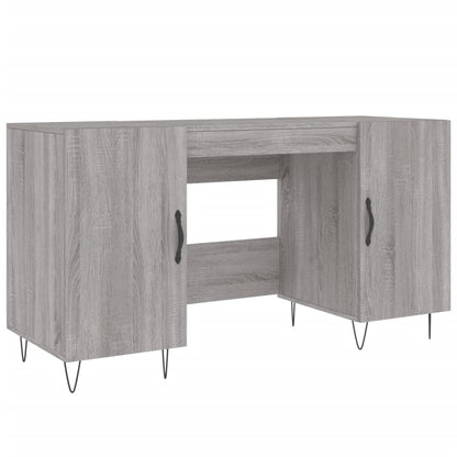 Scrivania Grigio Sonoma 140x50x75 cm in Legno Multistrato - homemem39