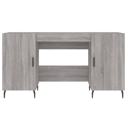 Scrivania Grigio Sonoma 140x50x75 cm in Legno Multistrato - homemem39