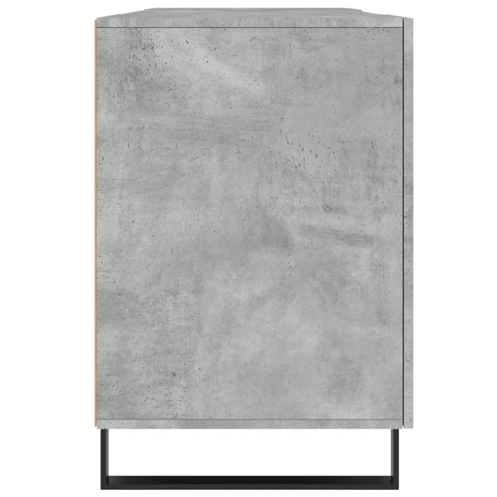 Scrivania Grigio Cemento 140x50x75 cm in Legno Multistrato - homemem39