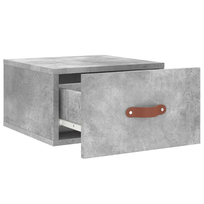 Comodino a Muro Grigio Cemento 35x35x20 cm - homemem39