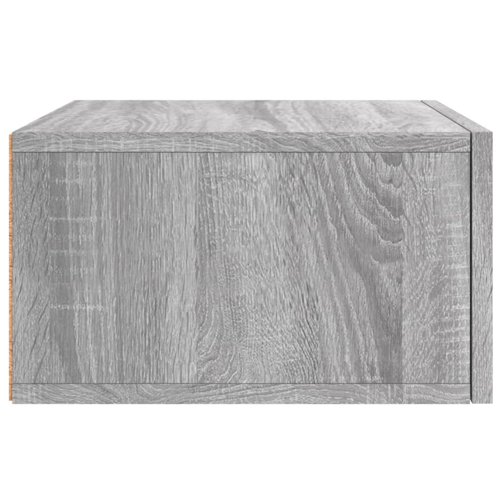 Comodini a Muro 2 pz Grigio Sonoma 35x35x20 cm - homemem39