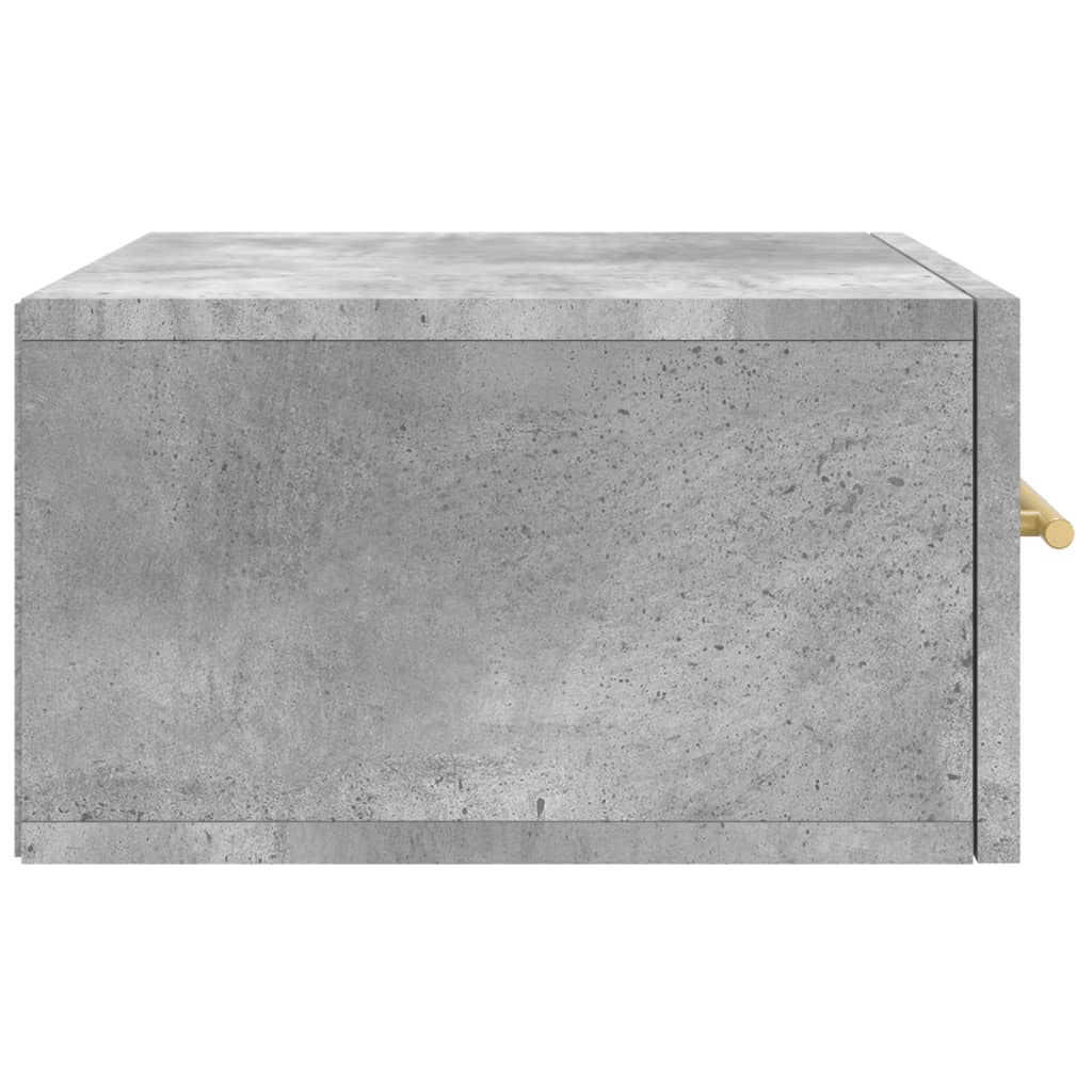 Comodini a Muro 2 pz Grigio Cemento 35x35x20 cm - homemem39