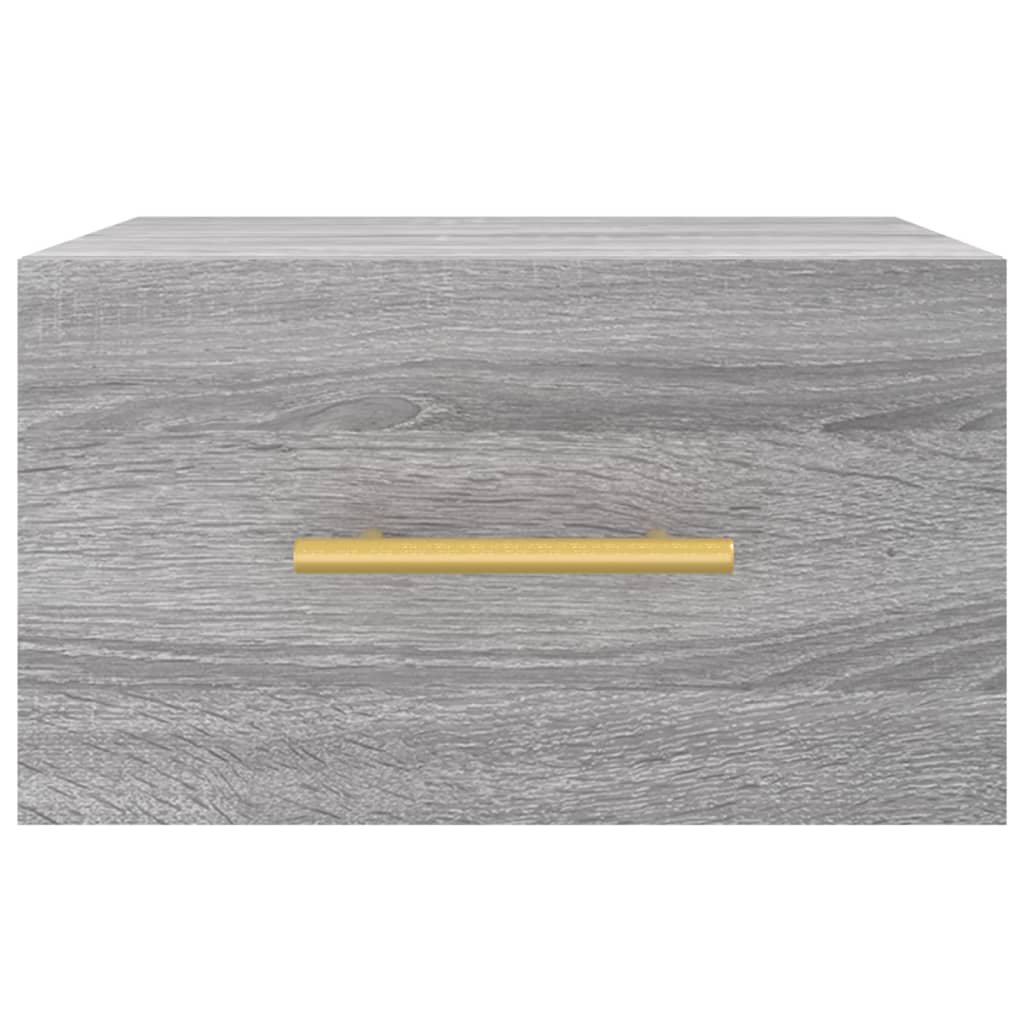 Comodini a Muro 2 pz Grigio Sonoma 35x35x20 cm - homemem39