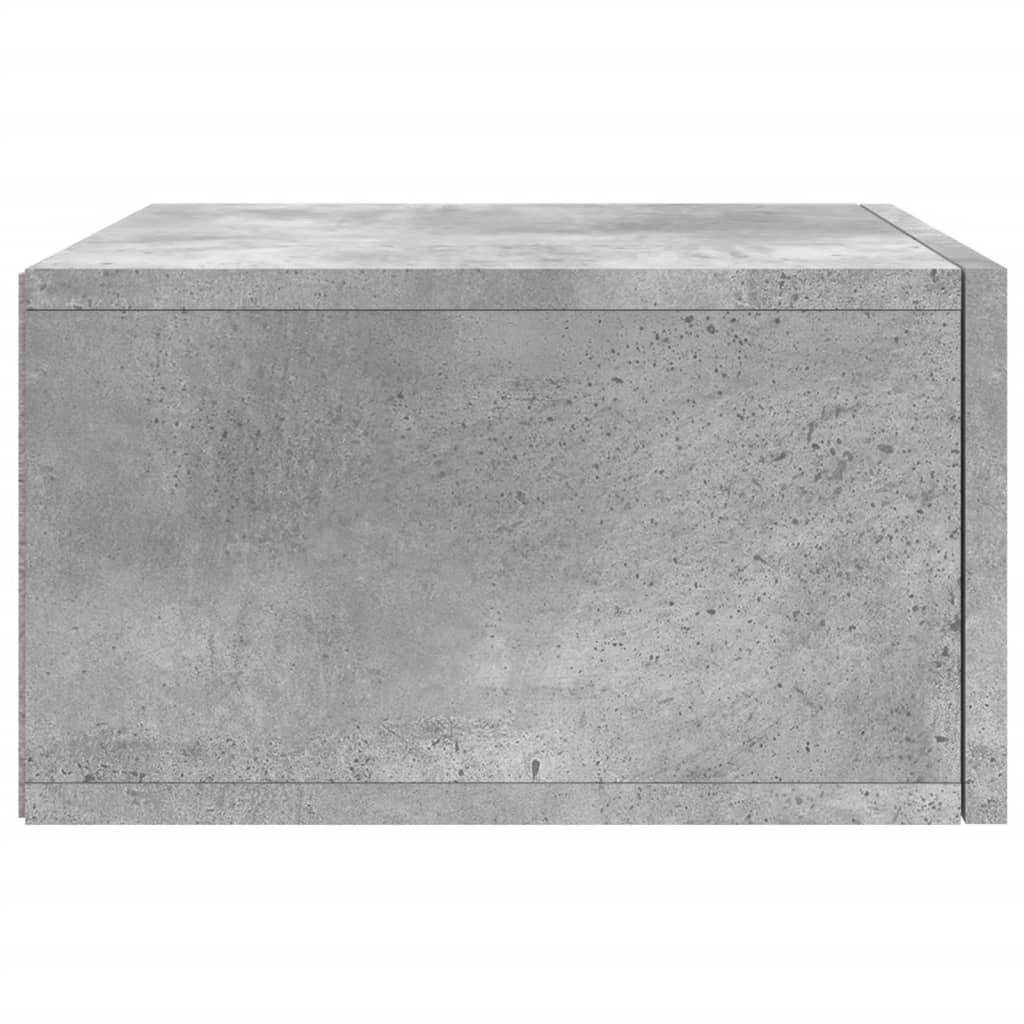 Comodino a Muro Grigio Cemento 35x35x20 cm - homemem39