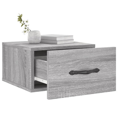 Comodini a Muro 2 pz Grigio Sonoma 35x35x20 cm - homemem39