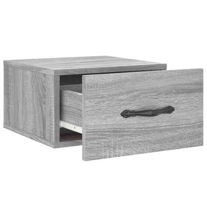 Comodini a Muro 2 pz Grigio Sonoma 35x35x20 cm - homemem39