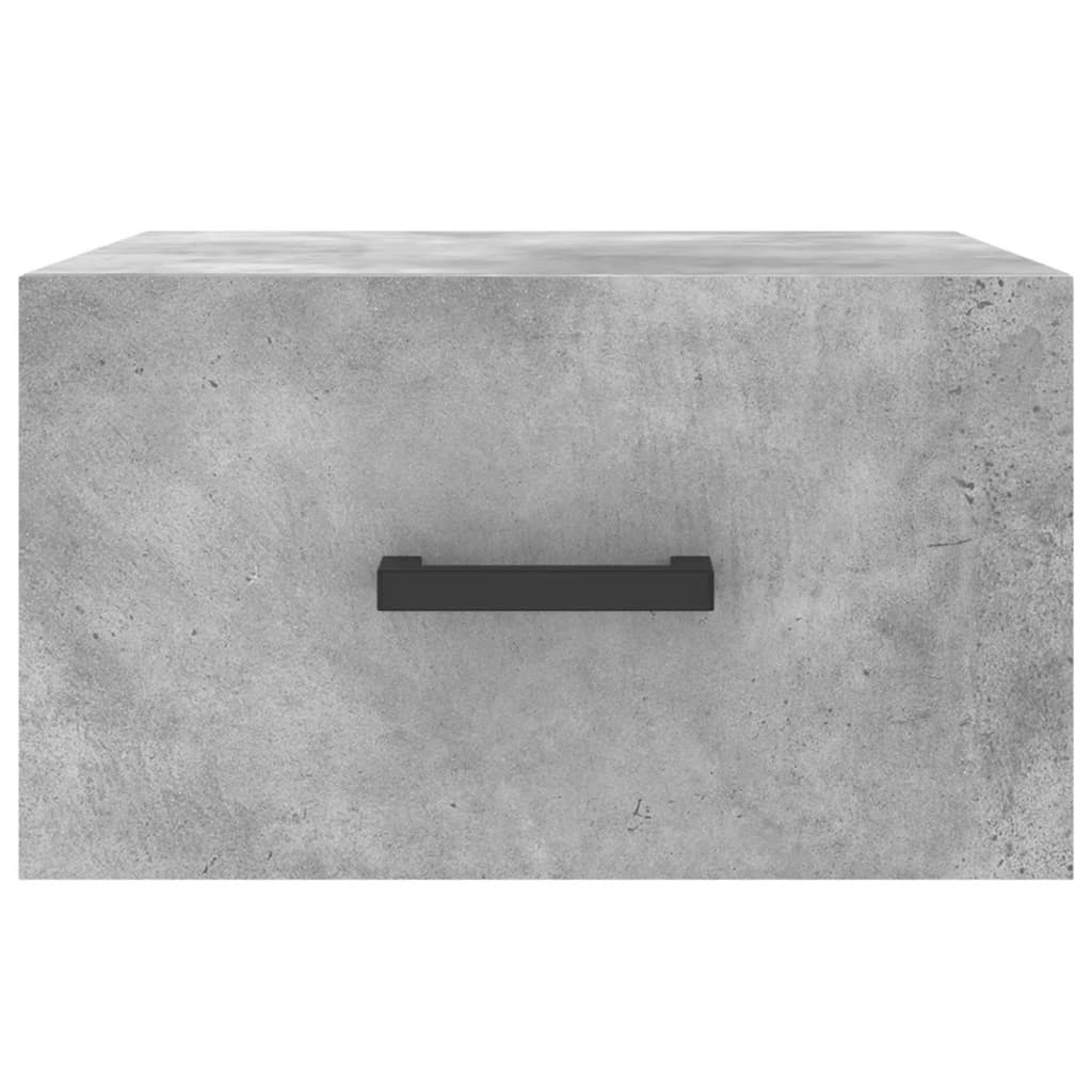 Comodino a Muro Grigio Cemento 35x35x20 cm - homemem39