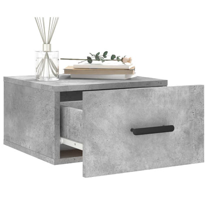 Comodini a Muro 2 pz Grigio Cemento 35x35x20 cm - homemem39