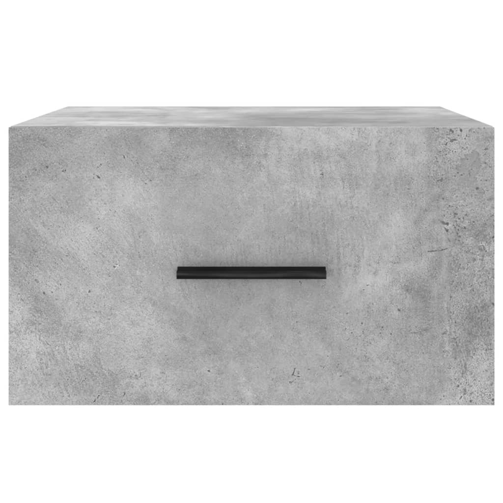 Comodino a Muro Grigio Cemento 35x35x20 cm - homemem39