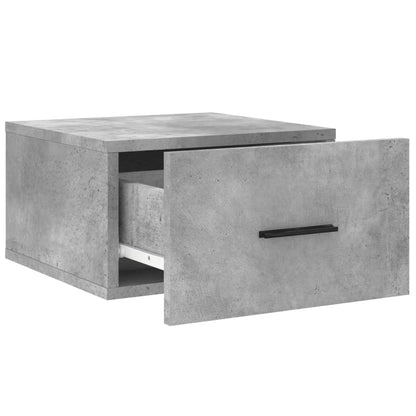 Comodino a Muro Grigio Cemento 35x35x20 cm - homemem39