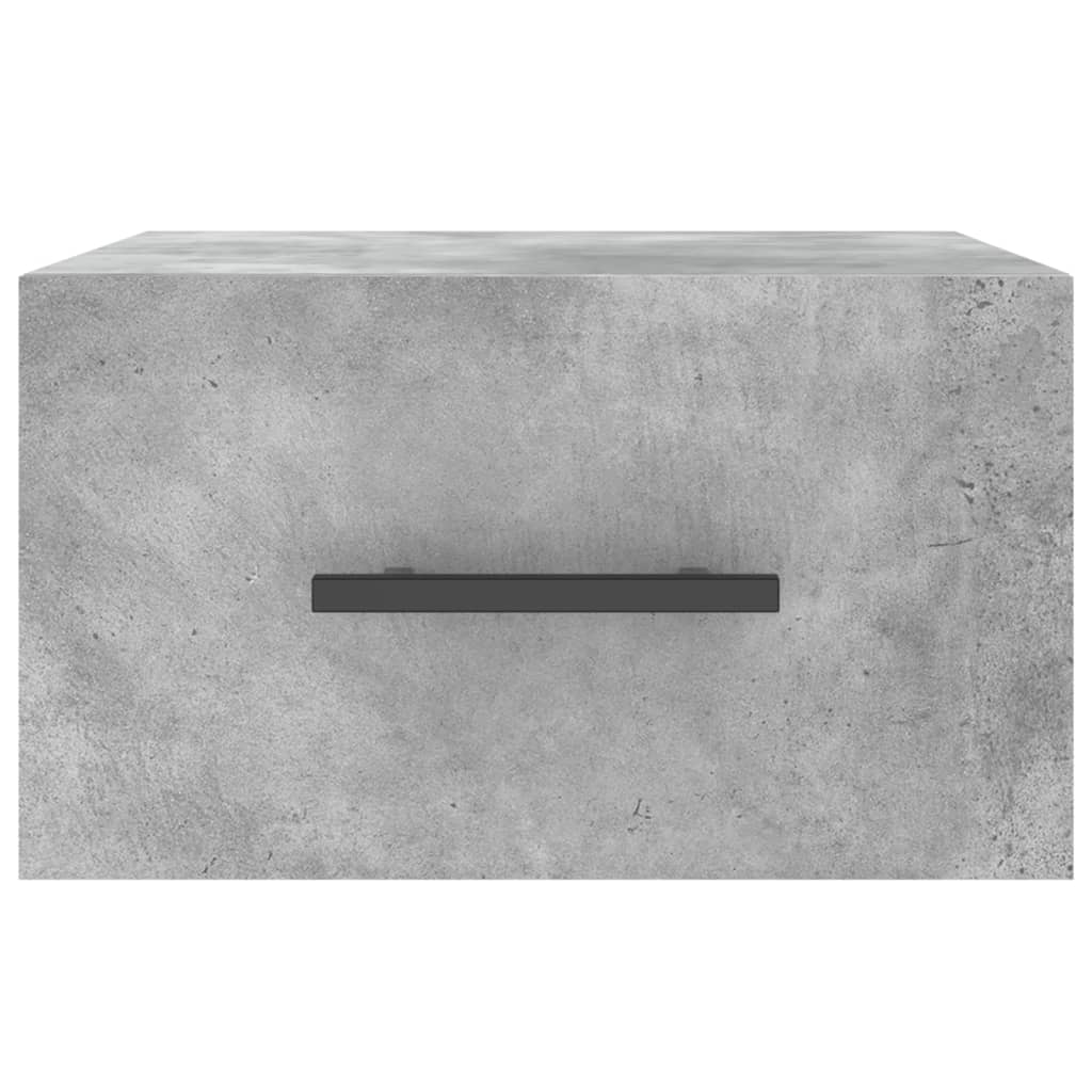 Comodino a Muro Grigio Cemento 35x35x20 cm - homemem39