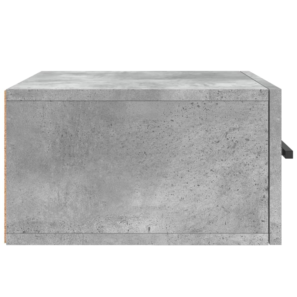 Comodini a Muro 2 pz Grigio Cemento 35x35x20 cm - homemem39