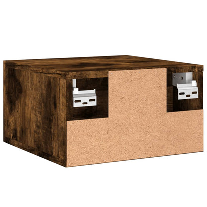 Comodino a Muro Rovere Fumo 35x35x20 cm - homemem39