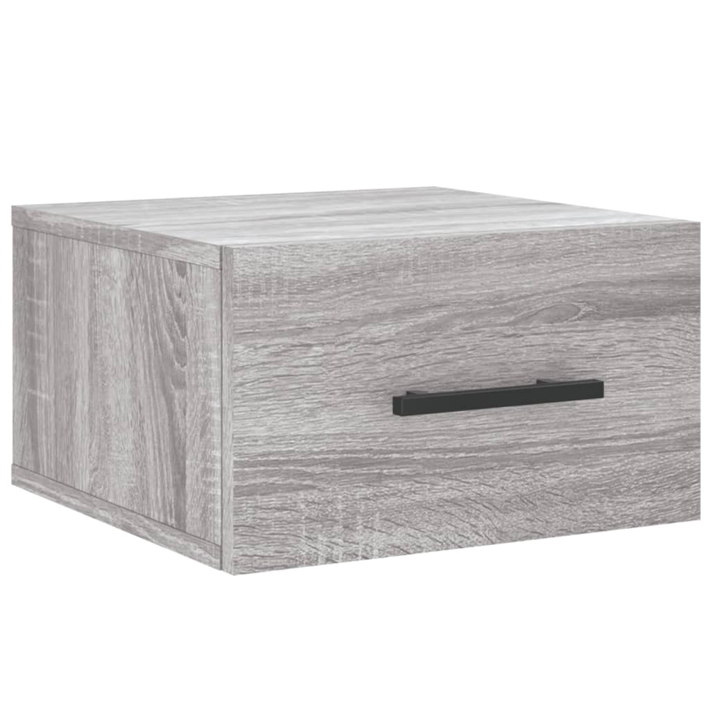 Comodini a Muro 2 pz Grigio Sonoma 35x35x20 cm - homemem39