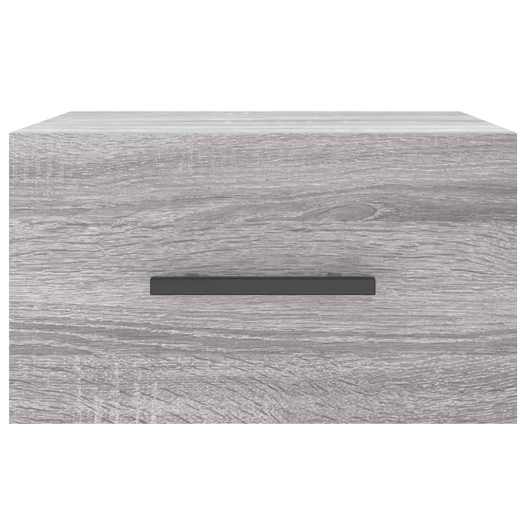 Comodini a Muro 2 pz Grigio Sonoma 35x35x20 cm - homemem39