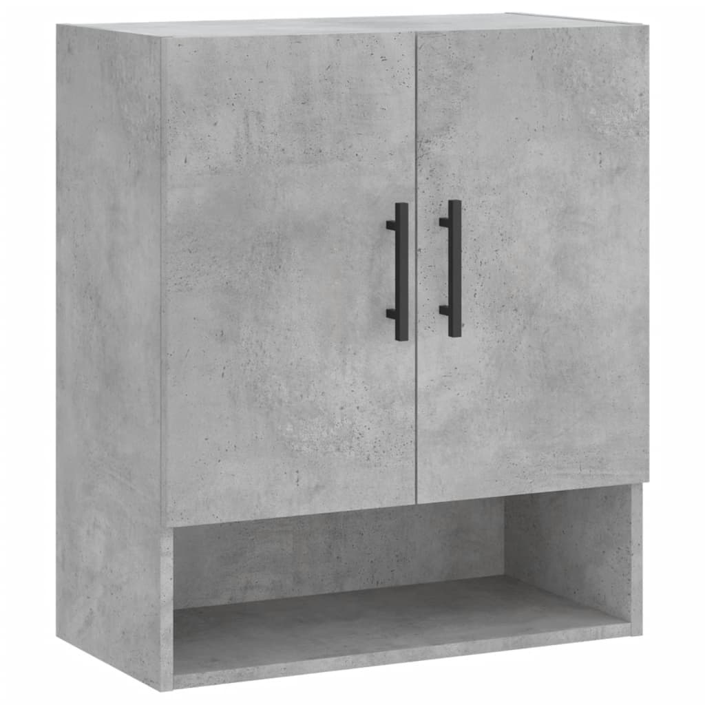 Armadietto a Muro Grigio Cemento 60x31x70 cm Legno Multistrato - homemem39