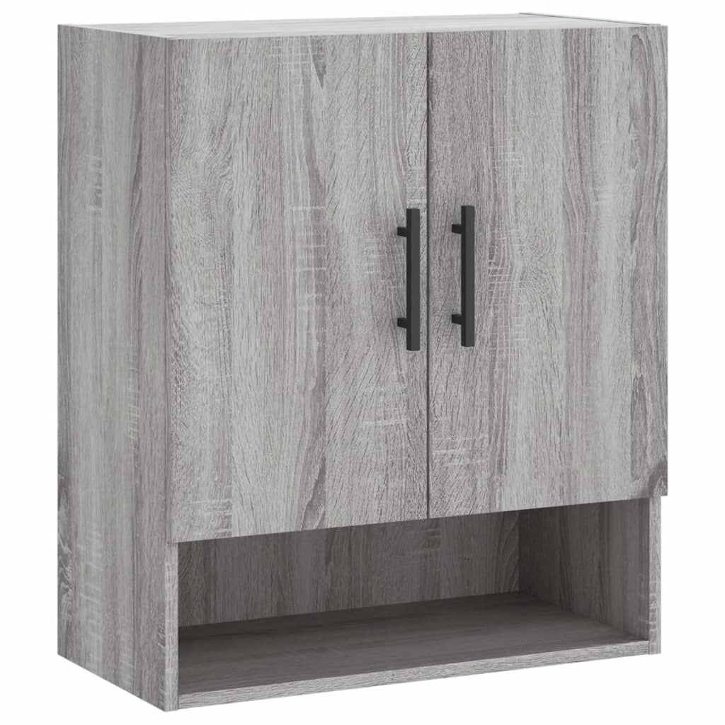 Armadietto a Muro Grigio Sonoma 60x31x70cm in Legno Multistrato - homemem39