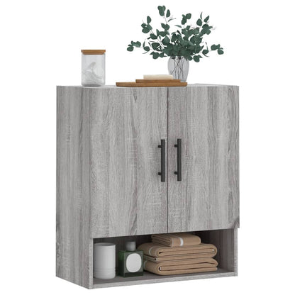 Armadietto a Muro Grigio Sonoma 60x31x70cm in Legno Multistrato - homemem39