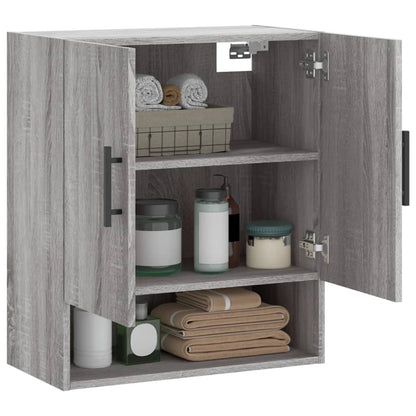 Armadietto a Muro Grigio Sonoma 60x31x70cm in Legno Multistrato - homemem39