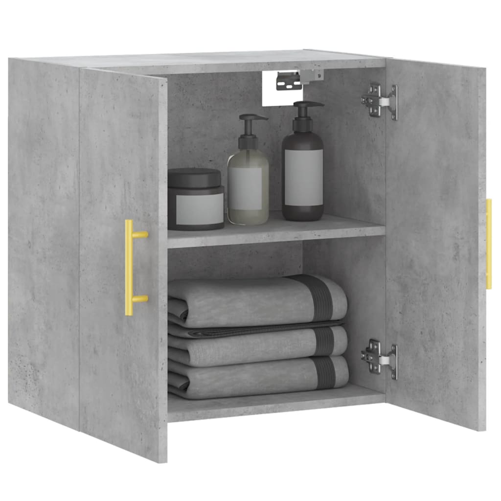 Mobile a Parete Grigio Cemento 60x31x60 cm in Legno Multistrato - homemem39