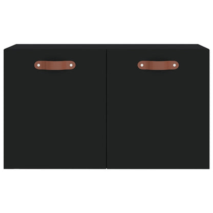 Mobile a Parete Nero 60x36,5x35 cm in Legno Multistrato - homemem39