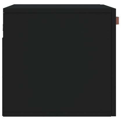 Mobile a Parete Nero 60x36,5x35 cm in Legno Multistrato - homemem39