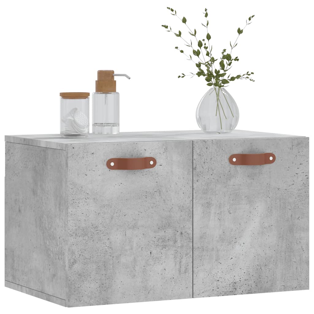 Mobile a Parete Grigio Cemento 60x36,5x35 cm Legno Multistrato - homemem39