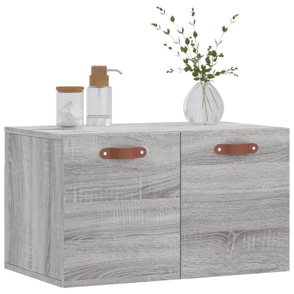 Mobile a Parete Grigio Sonoma 60x36,5x35cm in Legno Multistrato - homemem39