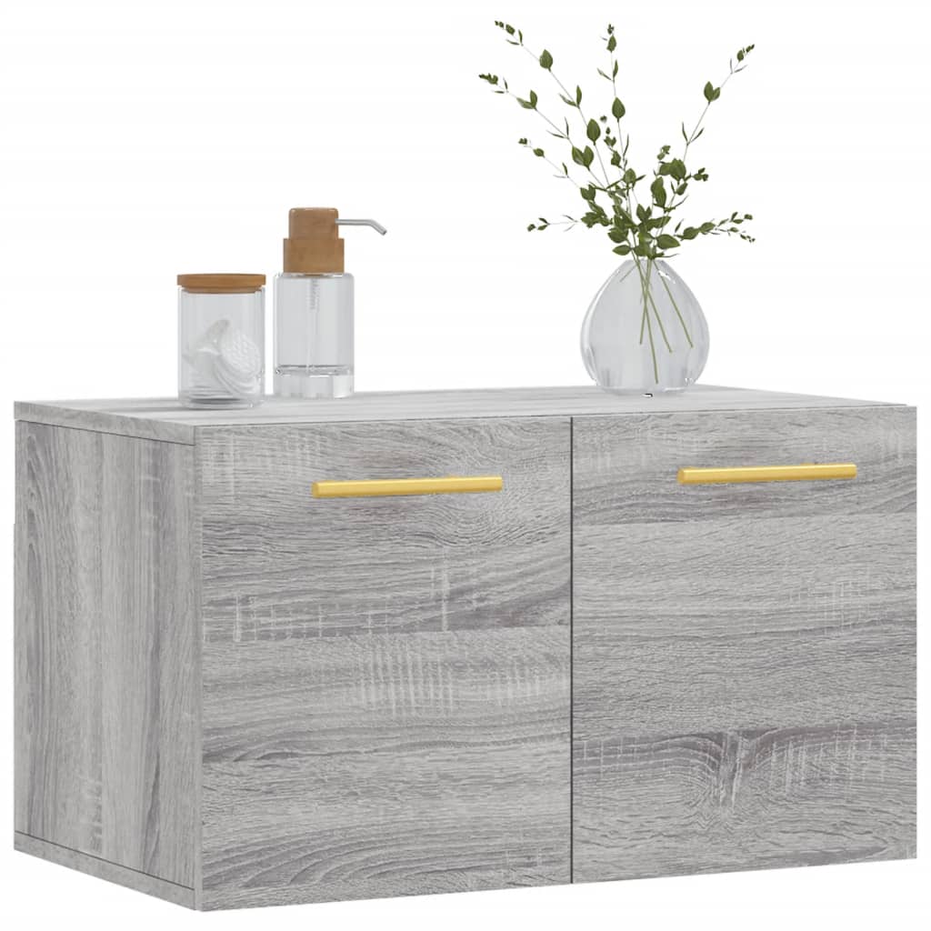 Mobile a Parete Grigio Sonoma 60x36,5x35cm in Legno Multistrato - homemem39