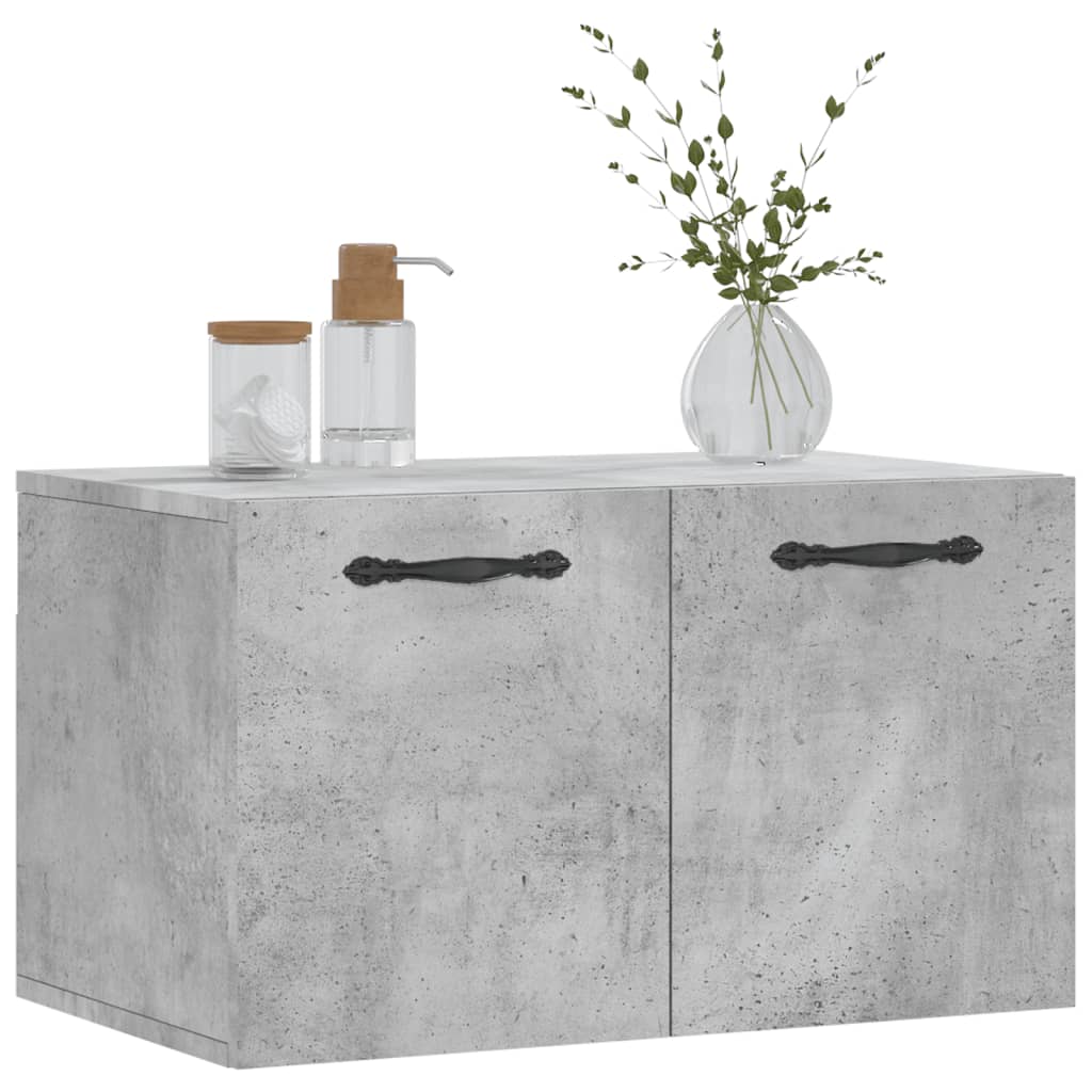 Mobile a Parete Grigio Cemento 60x36,5x35 cm Legno Multistrato - homemem39