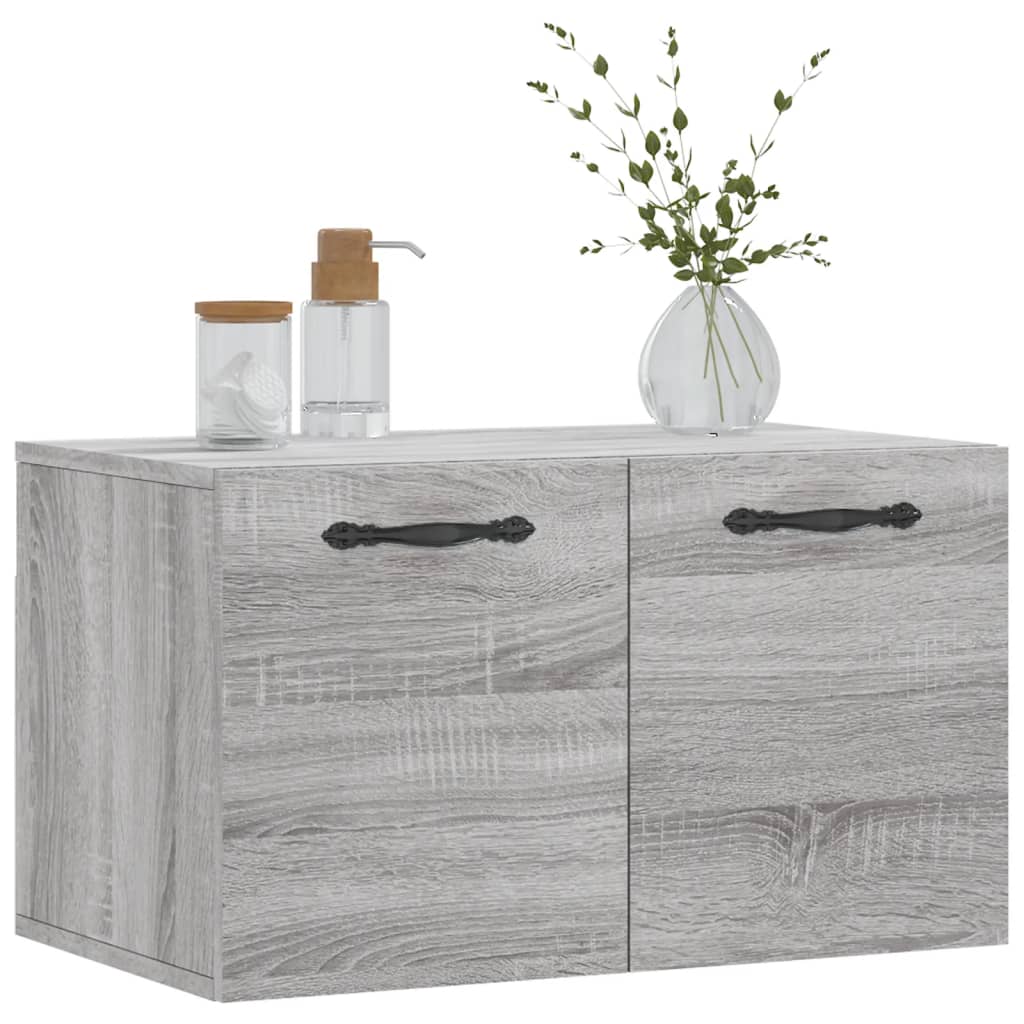 Mobile a Parete Grigio Sonoma 60x36,5x35cm in Legno Multistrato - homemem39