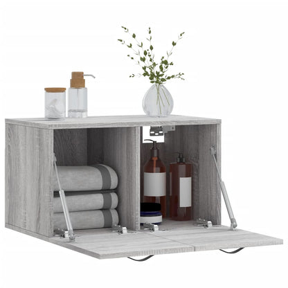 Mobile a Parete Grigio Sonoma 60x36,5x35cm in Legno Multistrato - homemem39