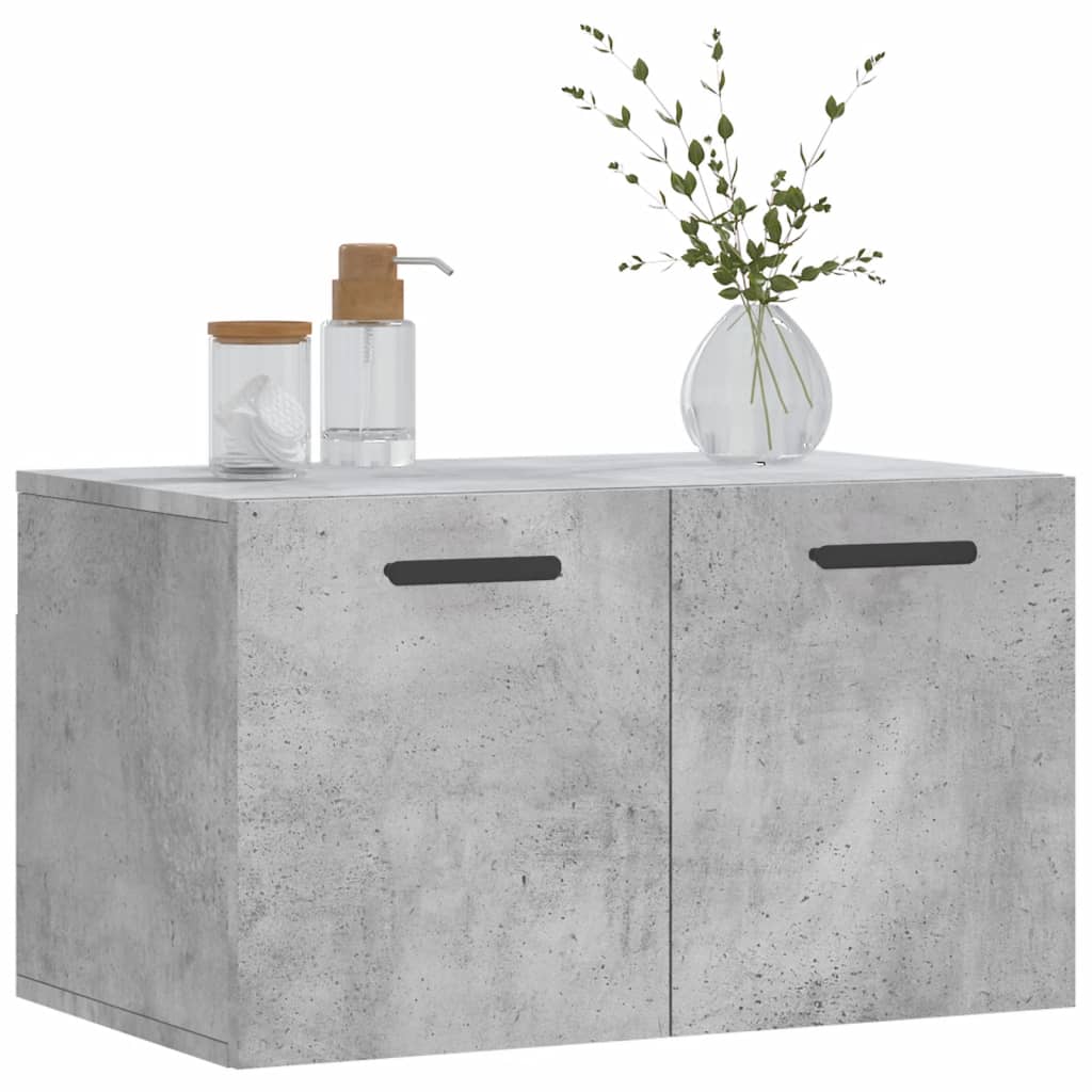 Mobile a Parete Grigio Cemento 60x36,5x35 cm Legno Multistrato - homemem39