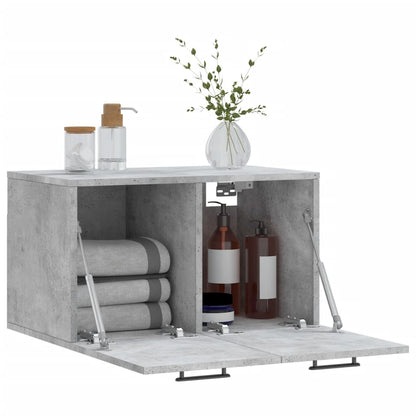 Mobile a Parete Grigio Cemento 60x36,5x35 cm Legno Multistrato - homemem39