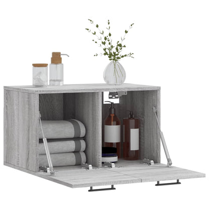 Mobile a Parete Grigio Sonoma 60x36,5x35cm in Legno Multistrato - homemem39