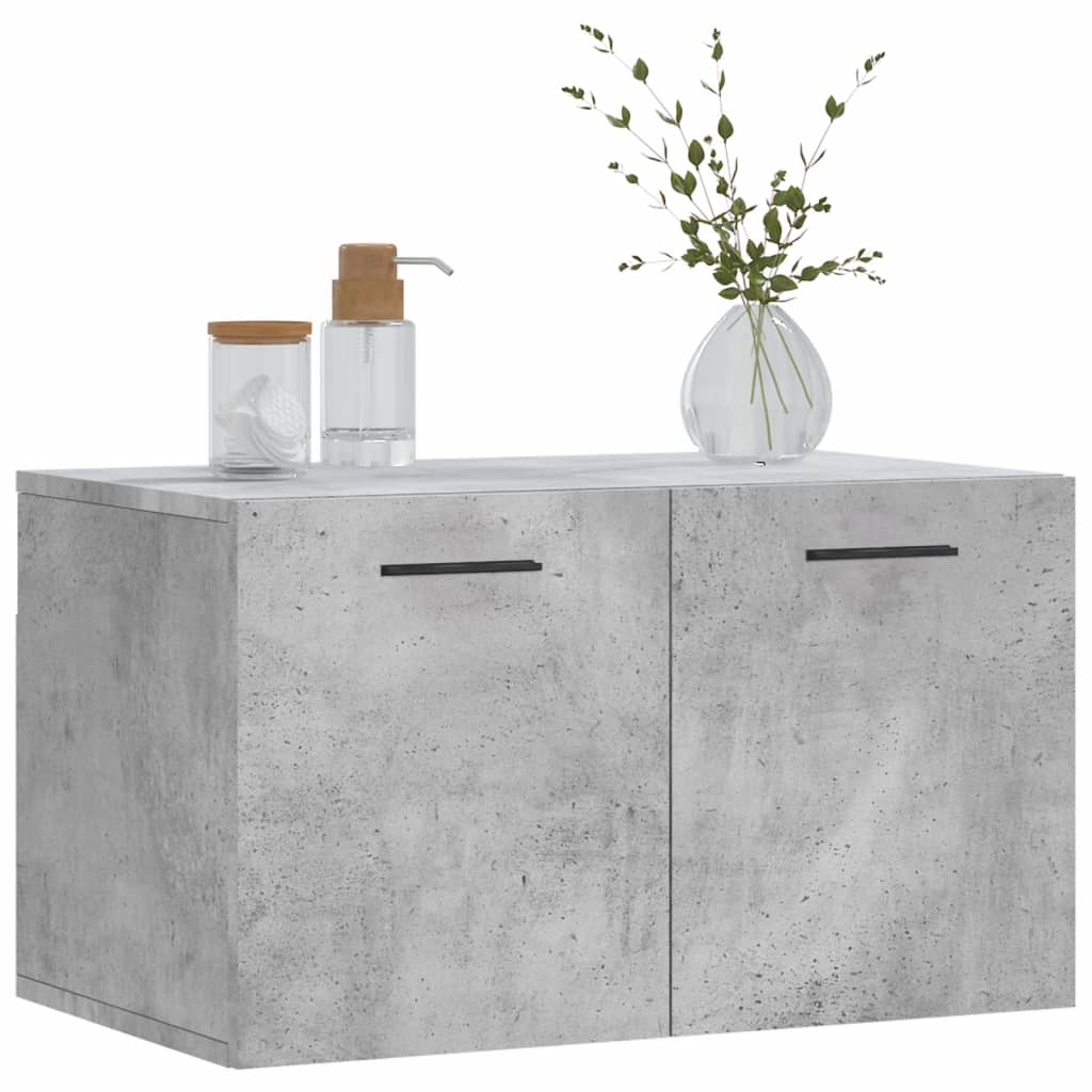 Mobile a Parete Grigio Cemento 60x36,5x35 cm Legno Multistrato - homemem39