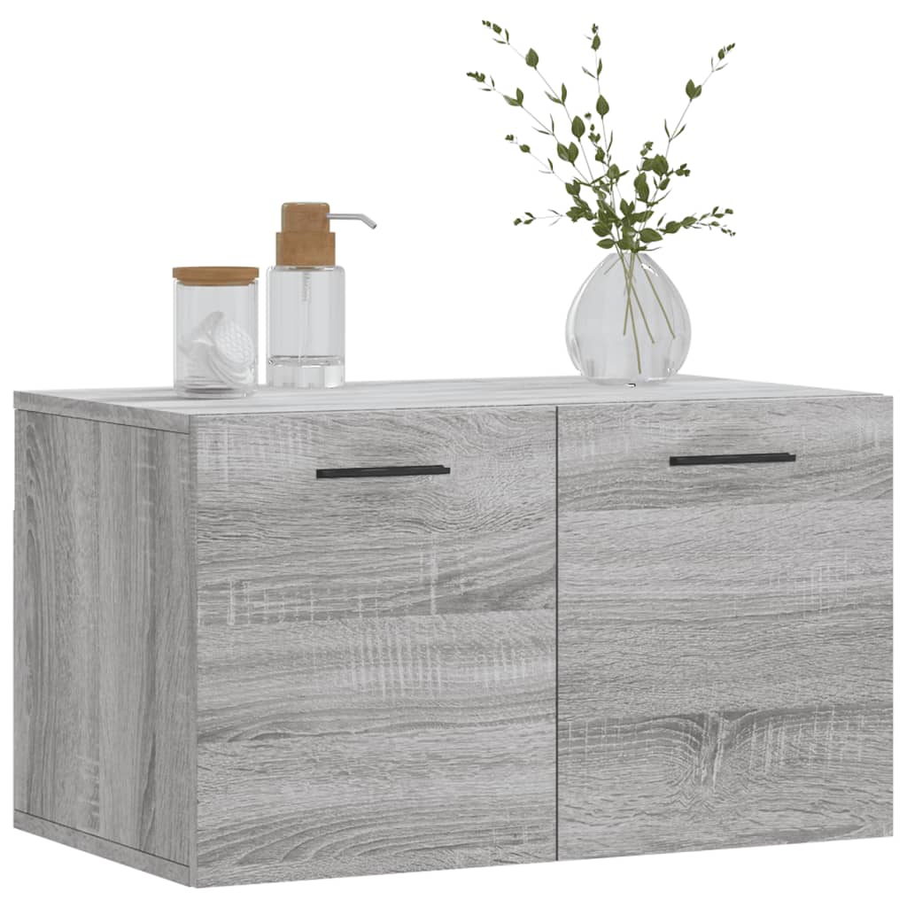 Mobile a Parete Grigio Sonoma 60x36,5x35cm in Legno Multistrato - homemem39