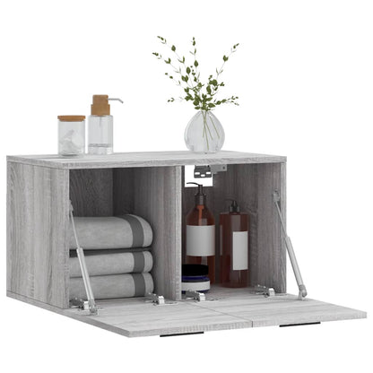 Mobile a Parete Grigio Sonoma 60x36,5x35cm in Legno Multistrato - homemem39