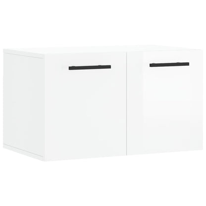 Armadietto a Muro Bianco Lucido 60x36,5x35 cm Legno Multistrato - homemem39